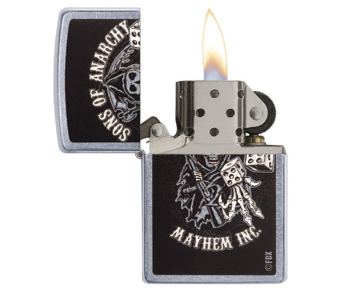 Zippo 29582 Sons of Anarchy Lighter Black and Silver - Zoom Image 2