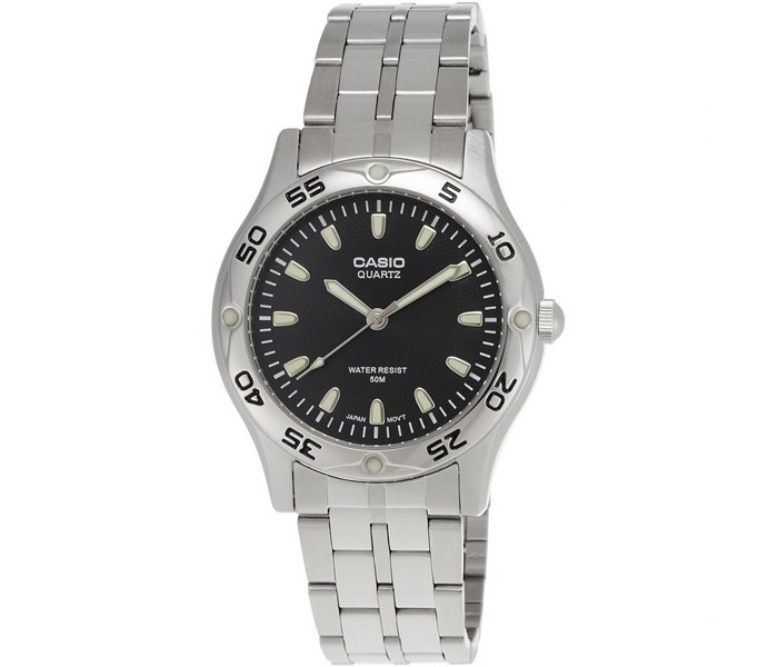 Casio MTP-1243D-1AVDF (CN) Mens Analog Watch Silver and Black - Zoom Image