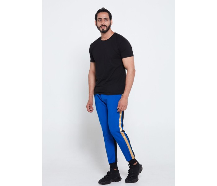 Petro OU10123 Mens Stripped Solid Skin Fit Joggers 2XL -Blue - Zoom Image 3