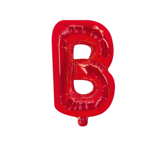 Party Time B-RE-803379 Letter B 16 Inch Foil Balloon Red - Zoom Image