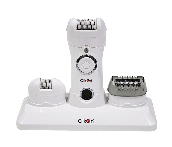 Clikon CK3242 3 Watts 2 in 1 Women Epilator and Shaver, White - Zoom Image