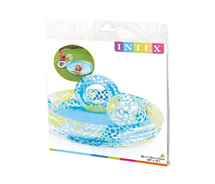 Intex ZX-59460 122 x 25CM Inflatable 2-Ring Stargaze Circle Swim Pool - Zoom Image 1