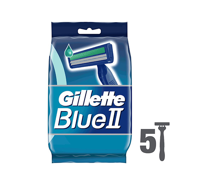 Gillette N12276919A5 Pieces Blue 2 Plus Razor - Blue, 5s - Zoom Image 6