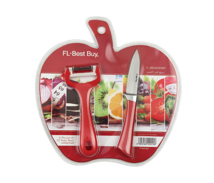 Flamingo FL2025KNST Knife Set - Red - Zoom Image