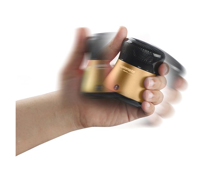 Promate Spire Portable Bluetooth Speaker with NFC Connectivity - Gold - Zoom Image 2