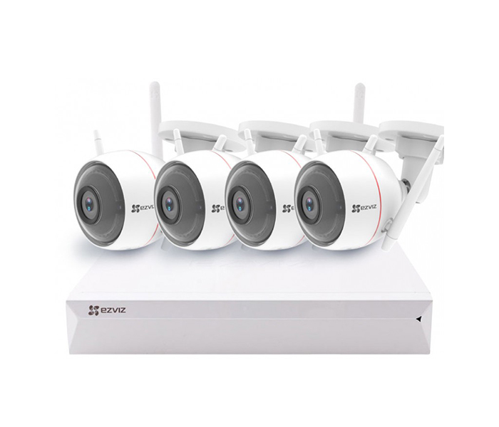 EZVIZ CS-BW2424-B1E10 4 Channel Wireless IP CCTV kit with 1TB HDD - White - Zoom Image 1