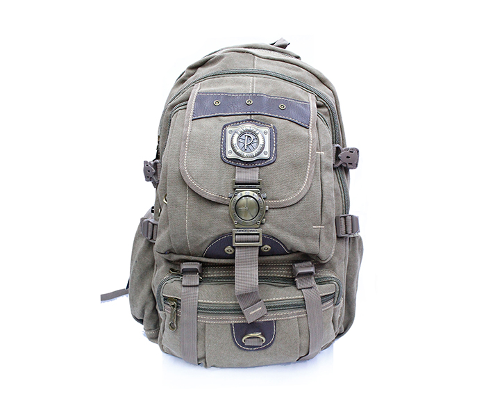 Para John PJBP6532A18 18-inch Army Cut Canvas BackPack - Grey - Zoom Image