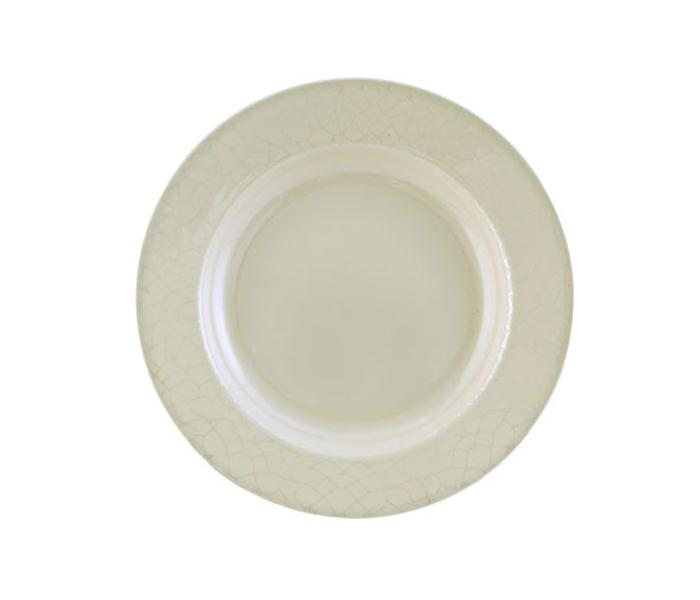 Royalford RF4490 10-inch Melamine Ware Deep Plate - White Pearl - Zoom Image 1