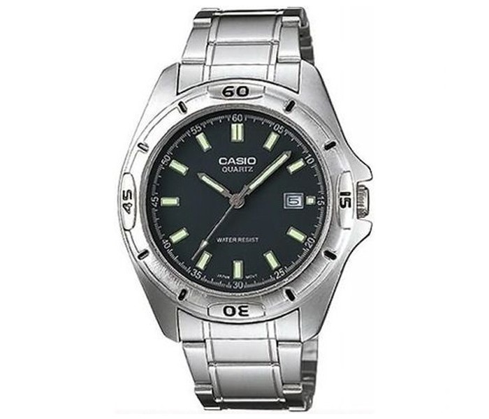 Casio MTP-1244D-8ADF Mens Analog Watch Silver and Black - Zoom Image