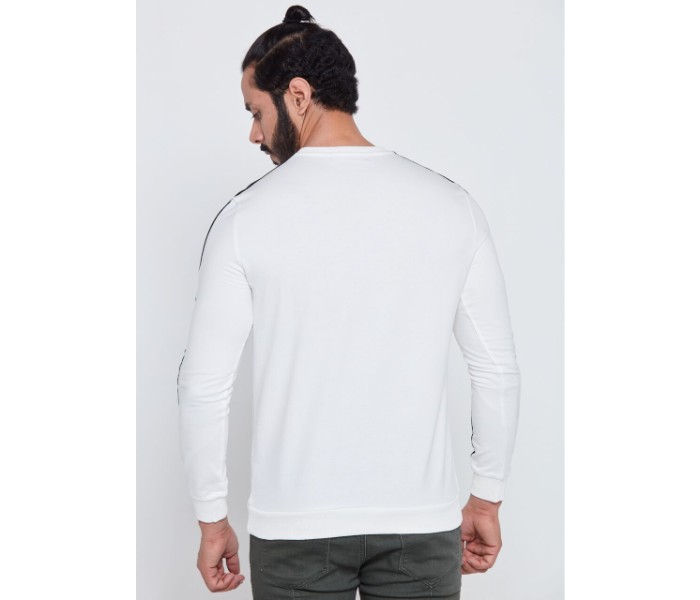 Petro OU10043 Striped Long Sleeve T- Shirt M-White - Zoom Image 1