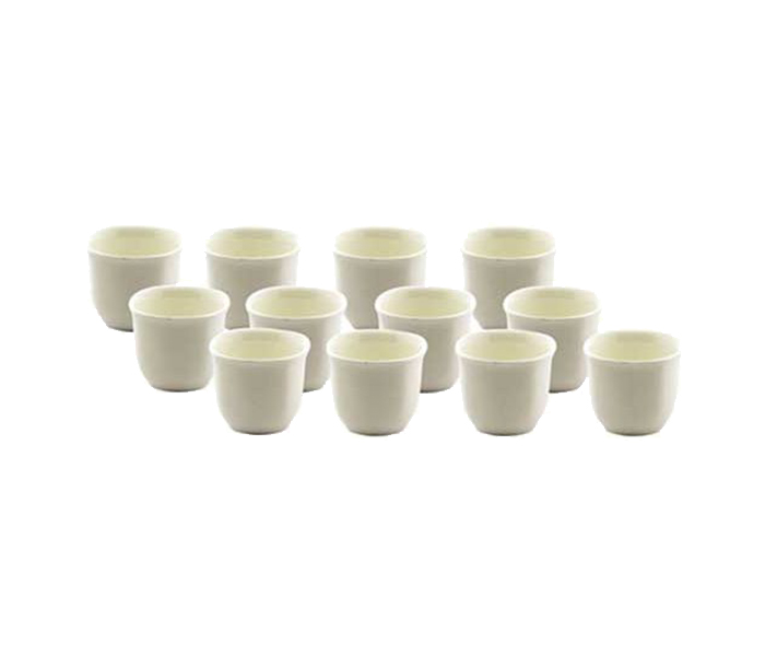 Royalford RF5301 12 Pieces Square Cawa Cups - White - Zoom Image