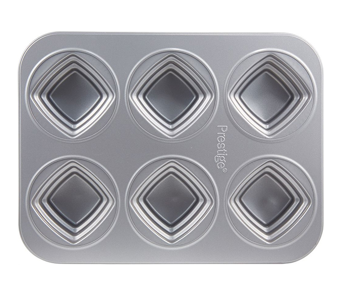 Prestige PR46640 Bakemaster 2 Square Cakelette Pan, Grey - Zoom Image 2