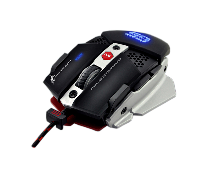 Dragon War G5 Warlord 4000 DPI Gaming Mouse with Macro - Black - Zoom Image 2