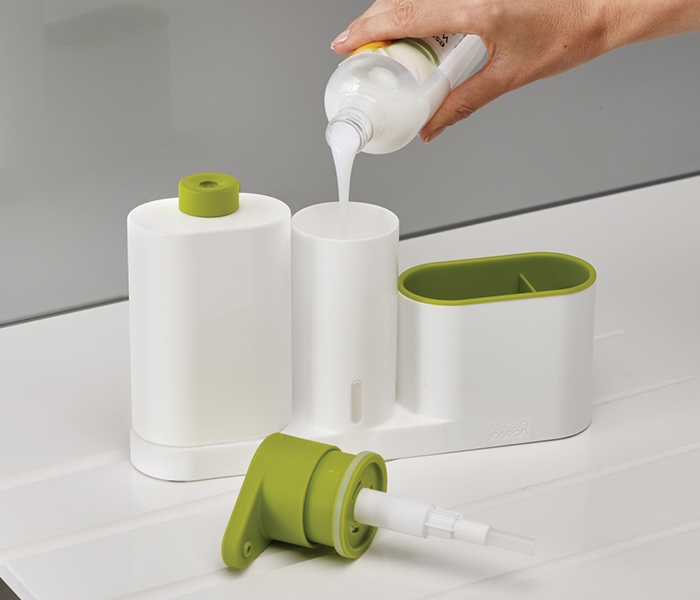 Plus Sink Tidy Set - Large, White & Green - Zoom Image 4