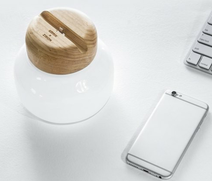 Idmix DS5000 Mushroom LED Lamp with 5000mAh Power Bank - White - Zoom Image 3