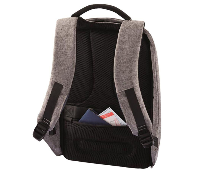 Home Concept AR-095-01 Anti-theft Backpack Laptop With USB Charging Port - Grey - Zoom Image 2