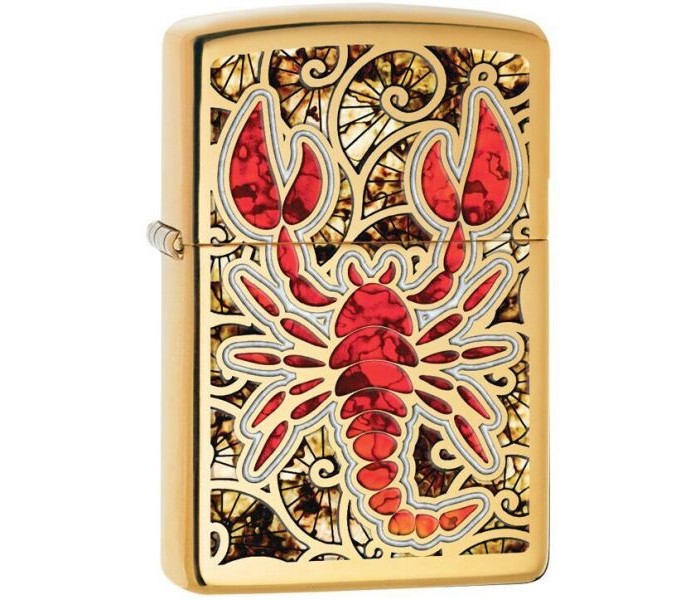 Zippo 29096 254B Scorpion Shell Lighter Gold - Zoom Image 2