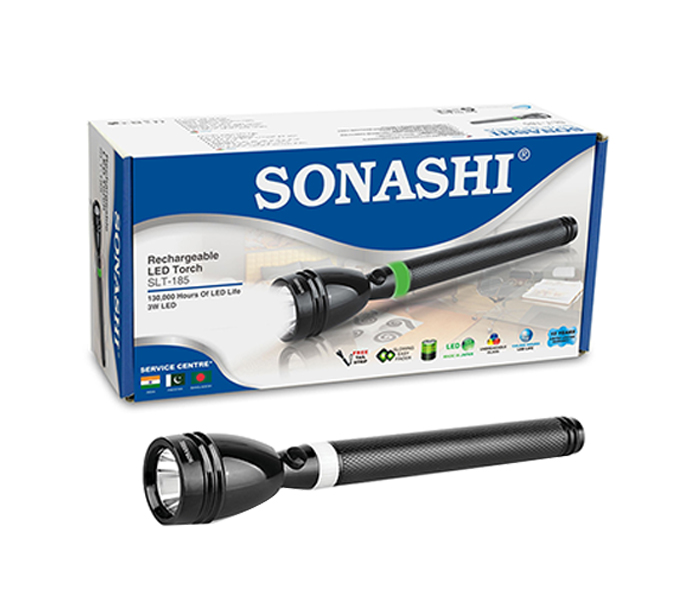 Sonashi SLT-185 Rechargeable Water Resistant LED Torch with Unbreakeable Glass - Zoom Image 6