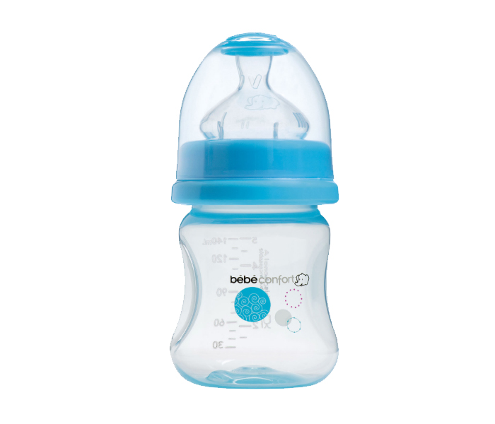 Bebe Confort 30001208 Polypropylene Feeding Bottle - 140ml, Blue - Zoom Image