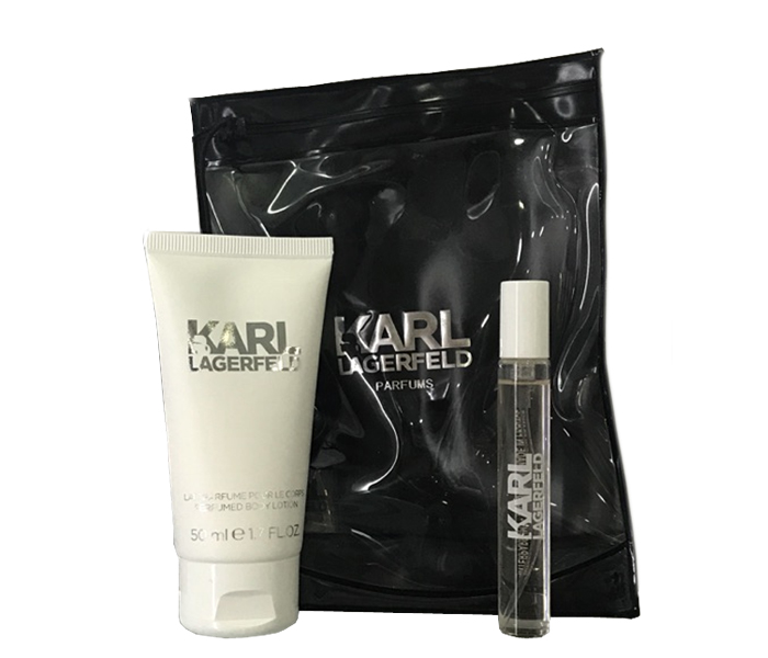 Karl Lagerfeld 7.5ml Pour Homme Eau De Toilette and 50ml Shower Gel Combo Spray for Men  - Zoom Image