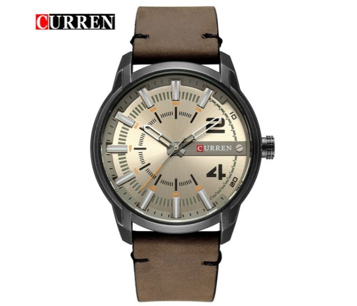 Curren 8306 Fashion Sport Watch For Men Khaki and Black - Zoom Image