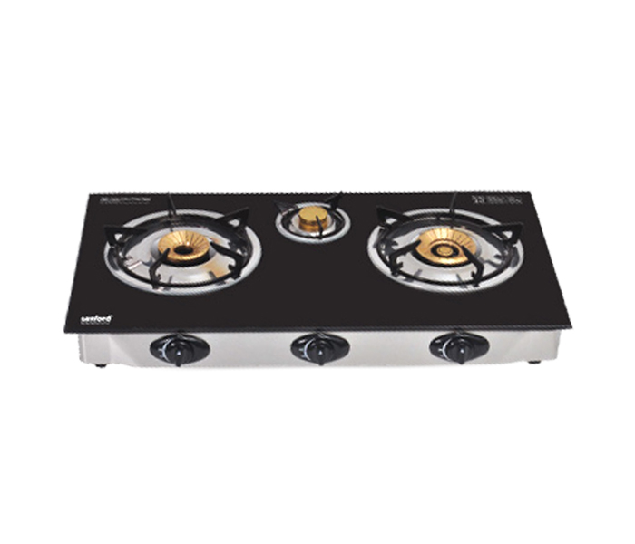 Sanford SF5314GC-3B Glass Triple Burner Gas Stove - Zoom Image