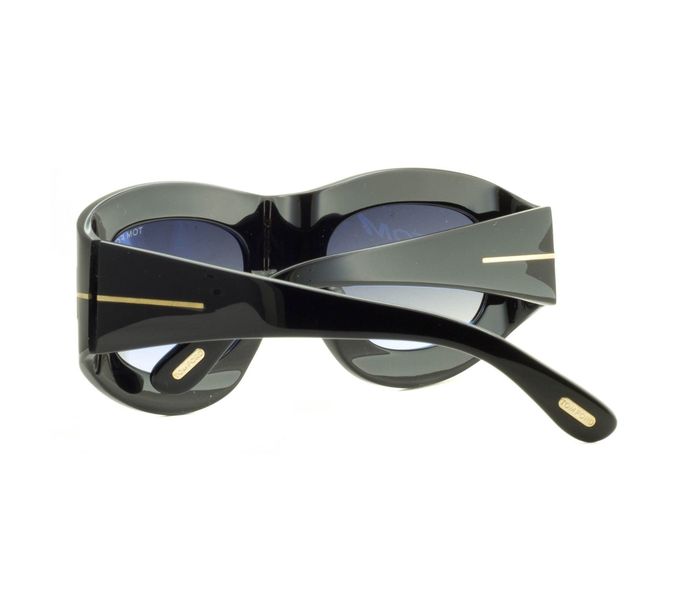 Tomford TF403 01V Mila Black Frame & Grey Gradient Mirrored Sunglasses for Women - Zoom Image 2