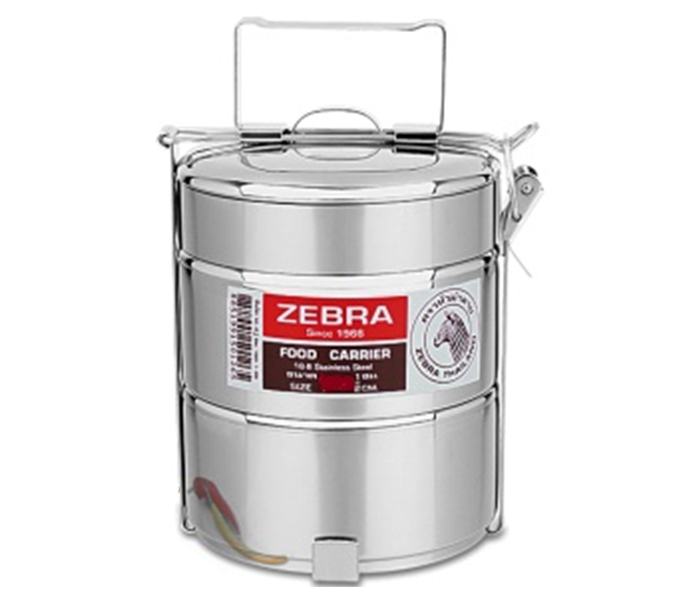 Zebra ZE-150123 Stainless Steel 12 cm Food Carrier Silver - Zoom Image