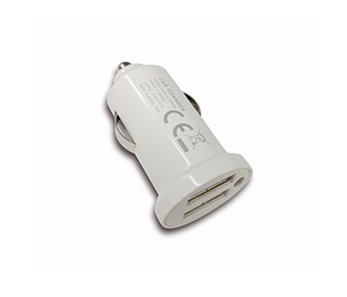 Alfa AF-90 2 USB Car Charger - White - Zoom Image