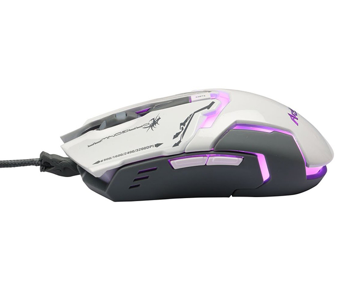 Dragon War G10 Aries 3200 DPI Gaming Mouse - White - Zoom Image 2