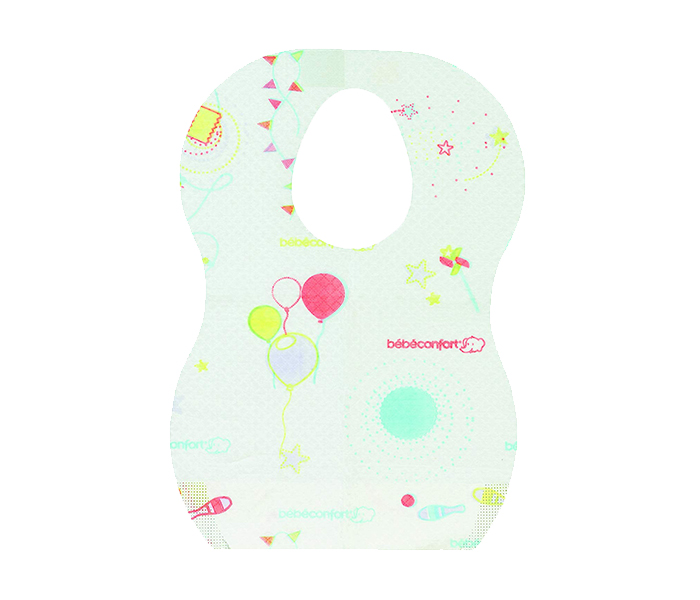 Bebe Confort 31000134 Disposable Decorated Bibs - Teal, 20 Pieces - Zoom Image