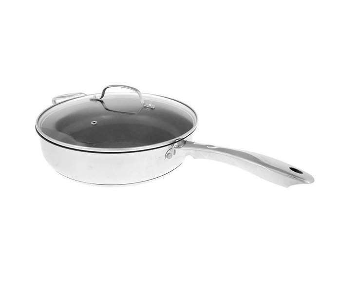 Royalford RFU9053 30CM Stainless Steel Saute Pan with Lid - Silver - Zoom Image 5