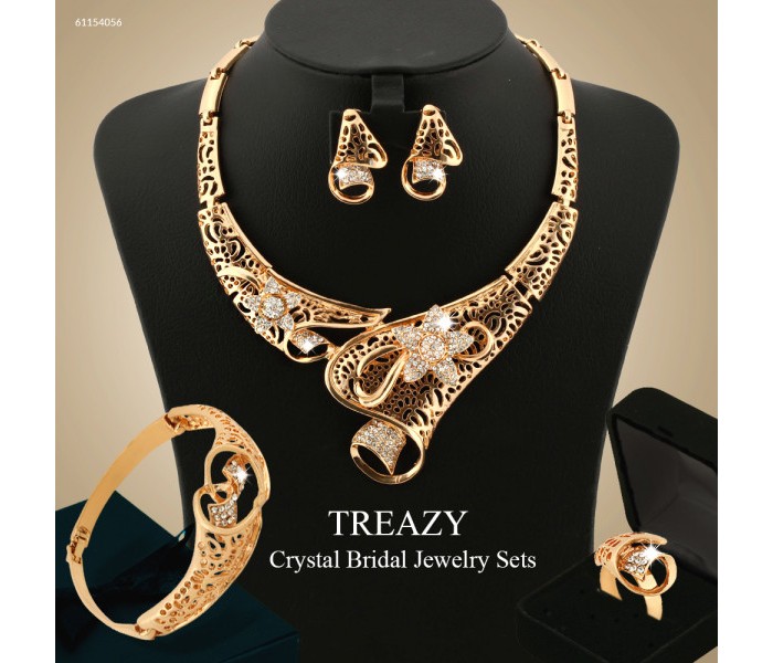 Treazy Crystal Bridal Jewellery Set 61154056 - Zoom Image 4