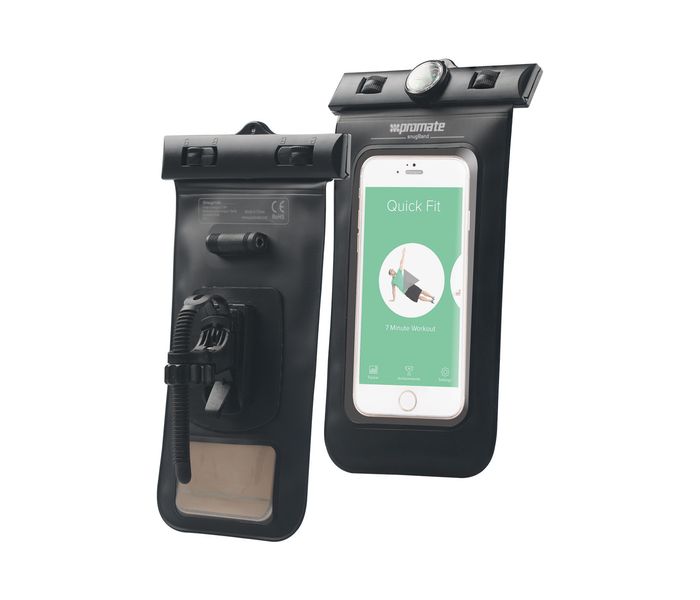 Promate snugRide Universal Waterproof Case with Waterproof Headset, Black - Zoom Image 4