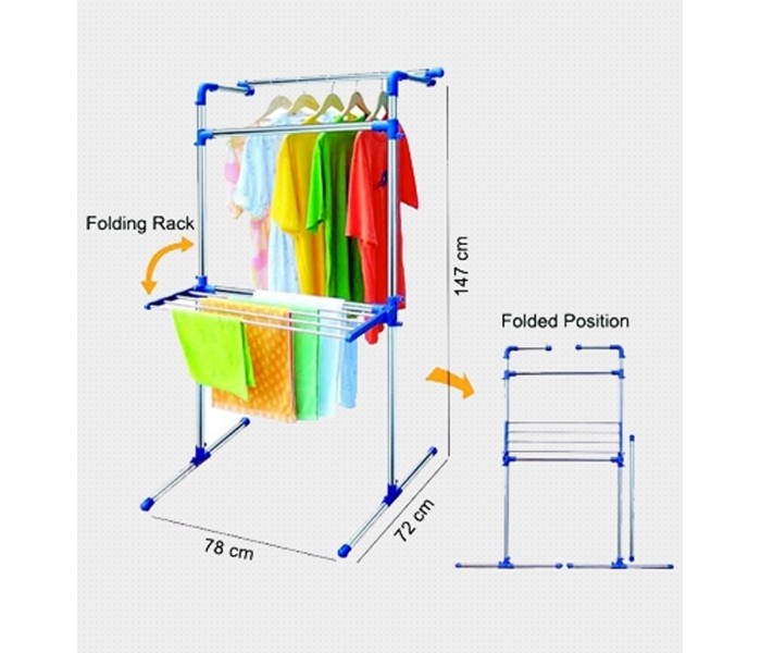 Leostar CD-1201 Cloth Dryer Hanger Blue - Zoom Image 3