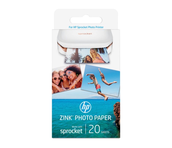 HP 1RF43A Zink Sticky Back Photo Paper White - Zoom Image