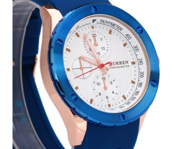 Curren 8165 Analog Quartz Watch For Men Blue - Zoom Image 2