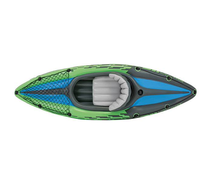 Intex ZX-68305 Inflatable Challenger K1 Boat Set - Green - Zoom Image 1