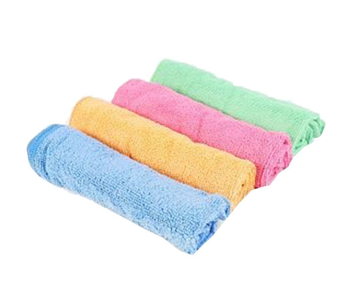 Mistuba 4 Pieces Microfiber Cleaning, Washing & Polishing Cloth for Car, Multi Colour - Zoom Image 2