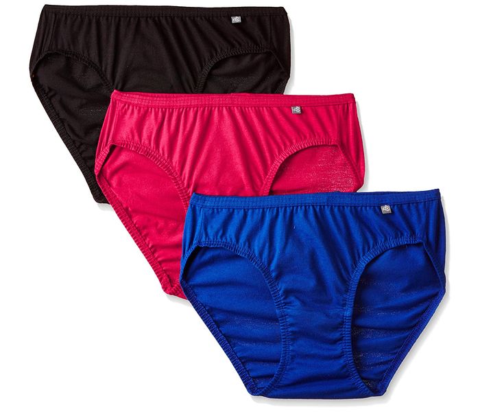 Jockey 1410-0310 Simple Comfort Bikni Plain, Dark Assorted/M - 3 Pieces Pack - Zoom Image