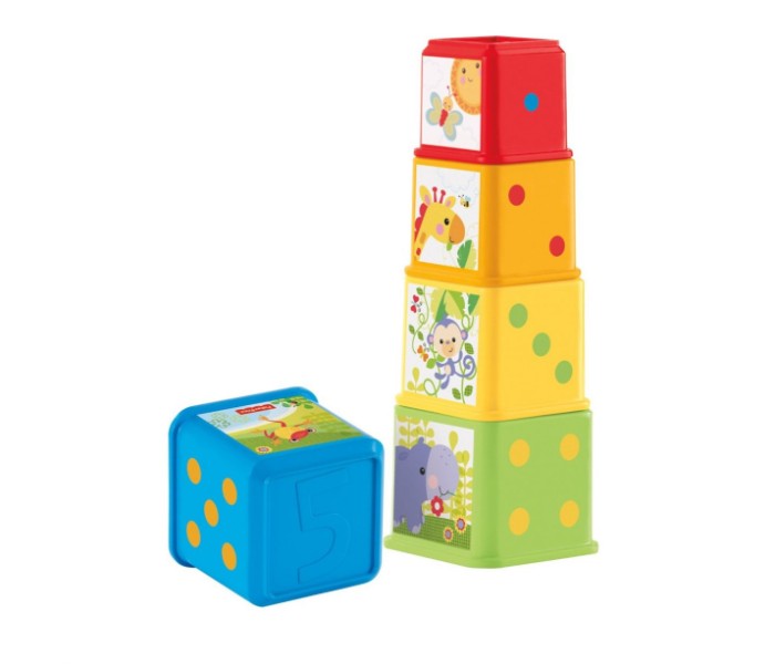 Fisher Price CDC52 Stack and Explore Blocks Assorted - Zoom Image 1