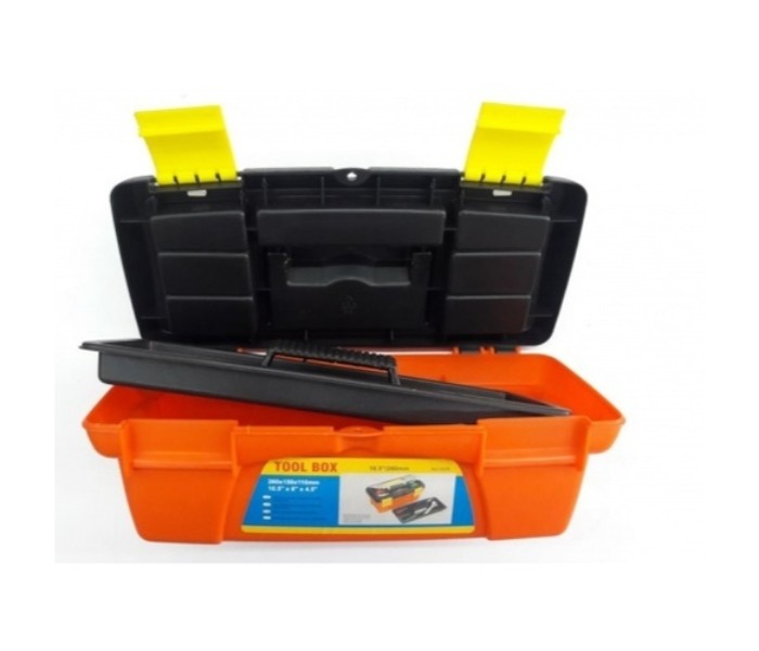 Taqdeer T-10 10 Inch Hardware Tool Storage Box Yellow and Black - Zoom Image 3