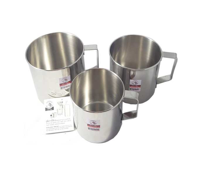 Zebra ZE-110008 Stainless Steel 8 cm Mug Silver - Zoom Image