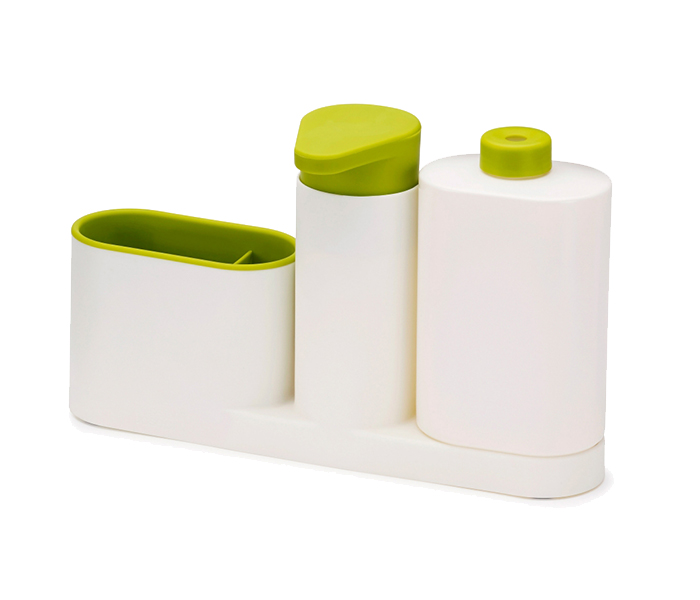 Plus Sink Tidy Set - Large, White & Green - Zoom Image 1