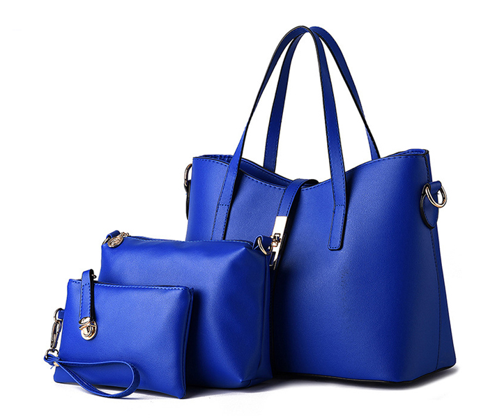 AKM AKM014 3PCS Rich Quality Womens Shoulder & Handbags - Blue - Zoom Image 1