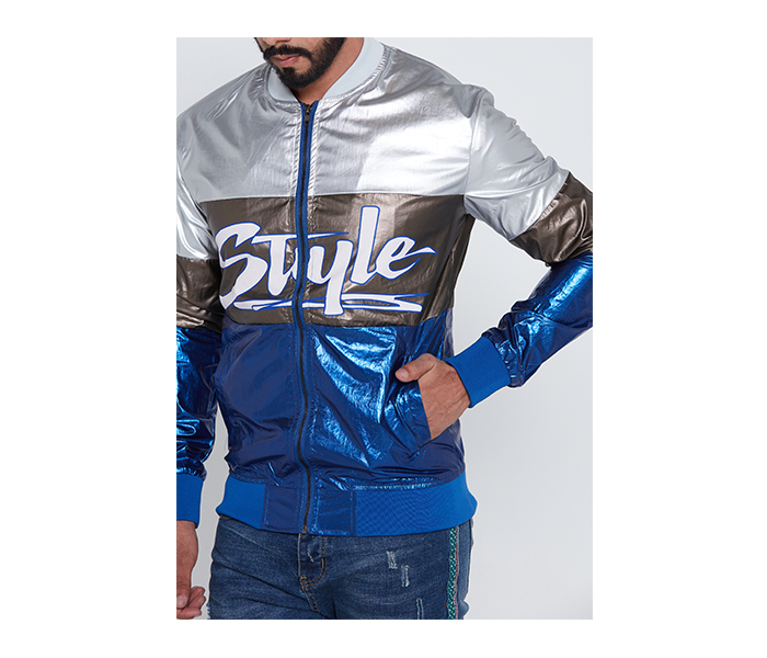 Lynk LY10070 Stylish Bomber Jacket For Men XXL - Multi Color - Zoom Image 4