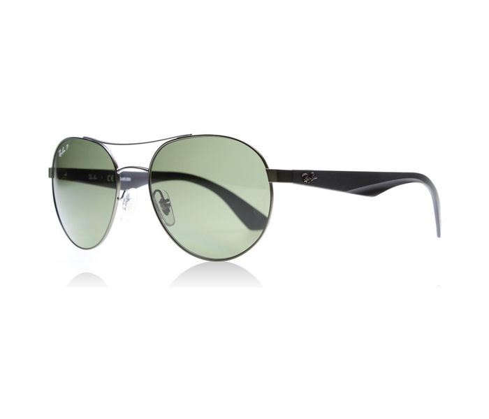 Ray-Ban RB35360299A55 Round Gunmetal Frame & Polar Dark Green Mirrored Sunglasses for Unisex - Zoom Image 2