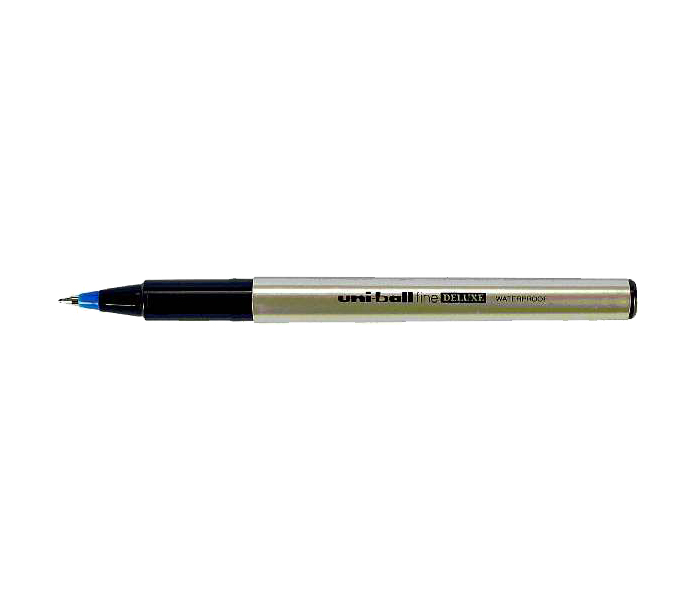 Uni Ball UB-177 Fine Deluxe Roller Pen - Blue, Pack of 12 - Zoom Image 1