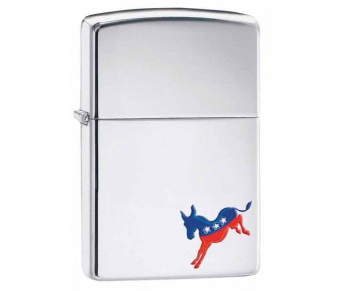 Zippo 29073 Democrat Lighter Silver - Zoom Image 1