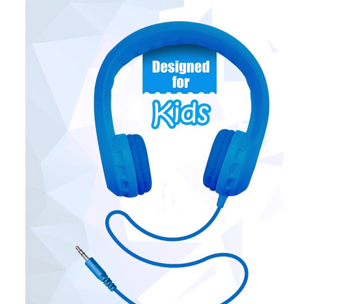 Promate Flexure Super Flexible Lightweight Kids-Safe Foam Headset, Blue - Zoom Image 3